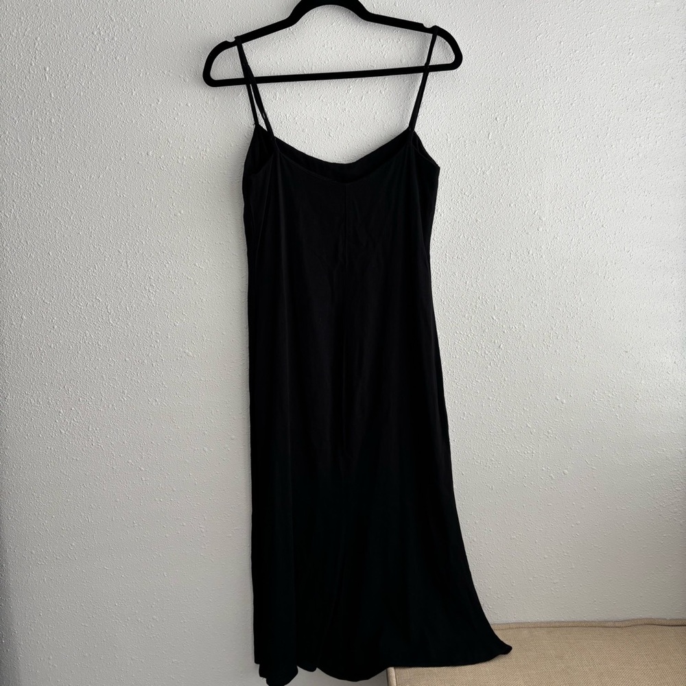 Reformation Black Midi Dress